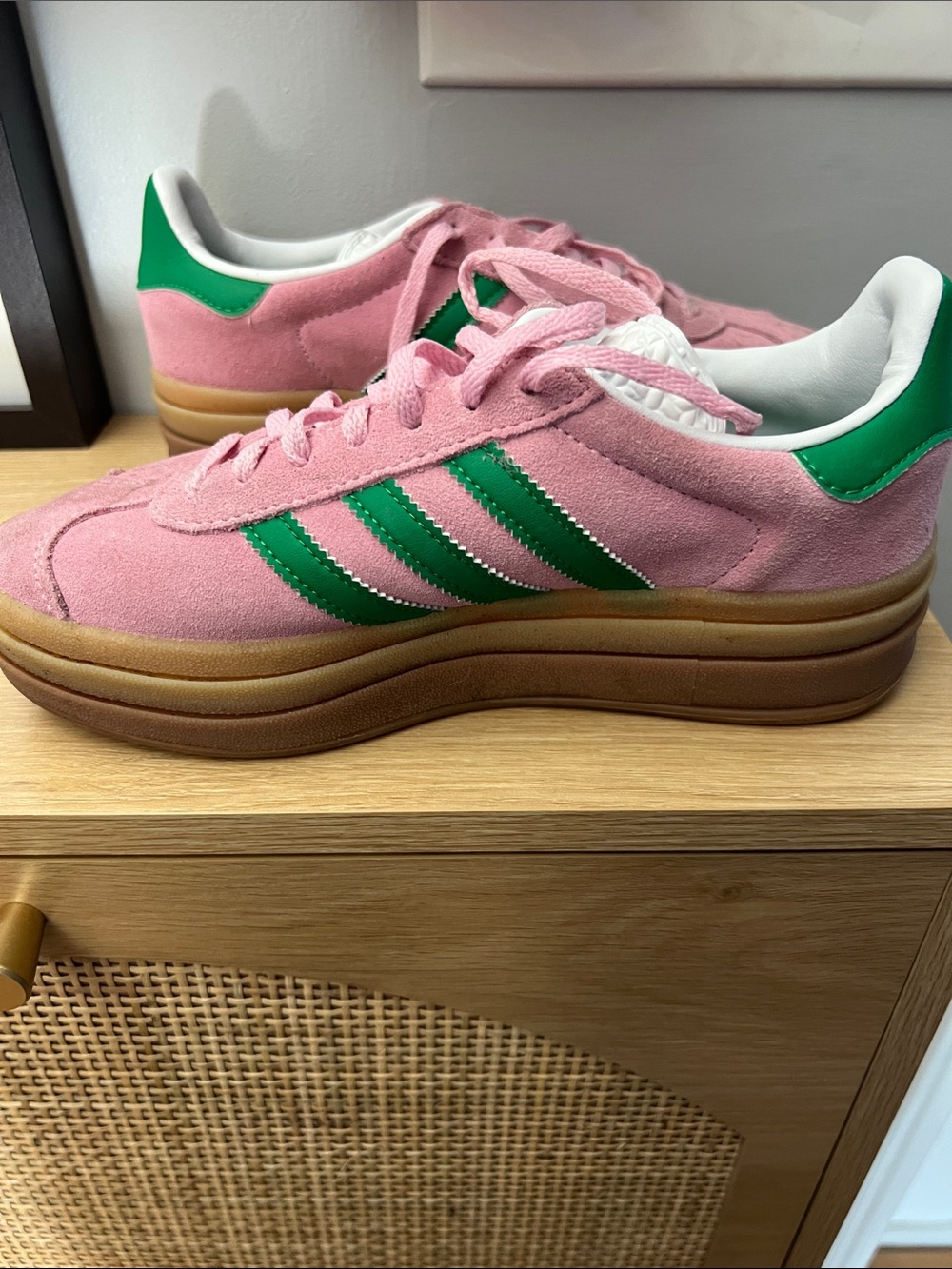 Adidas Gazelle bold pink sneakers size 6 - Picture 8 of 9